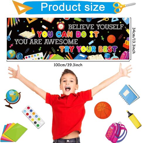 12 Pcs Privacy Boards for Student Desks Boho Rainbow Classroom Desk Divider Table Desk Privacy Panel Folder Screen Partition for School Teacher Student Study Test Shields Home Class (Boho Rainbow) in Saudi Arabia