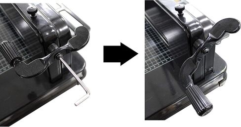 TEXALAN Heavy Duty Guillotine Paper Cutter - 400 Sheets Capacity, A4 12" Stack Paper Trimmer, Steel Base, Black in Saudi Arabia