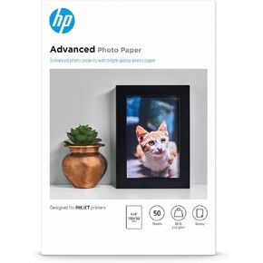 ورق صور HP متقدم، لامع، 8.5x11 بوصة، 50 ورقة (Q7853A)
