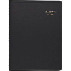 AT-A-GLANCE 2022-2023 Planner, Weekly Academic Appointment Book, 8-1/4" x 11", Large, Black (7095705) in Saudi Arabia