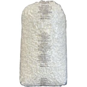 Bubblefast! brand 3.5 cu. ft. (22.5 Gallons) anti-static packing peanuts popcorn made from 100% recycled material (Pink) …