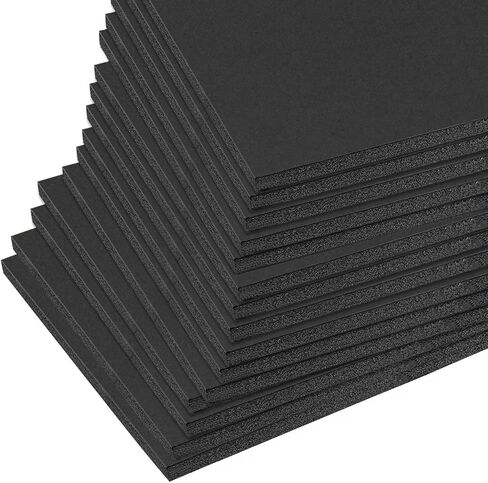 Mat Board Center, Pack of 25 Foam Boards (Black Color, 8x10 3/16") in Kuwait