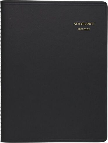 مخطط AT-A-GLANCE 2022-2023، كتاب المواعيد الأكاديمية الأسبوعية، 8-1/4 بوصة × 11 بوصة، كبير، أسود (7095705) in Saudi Arabia