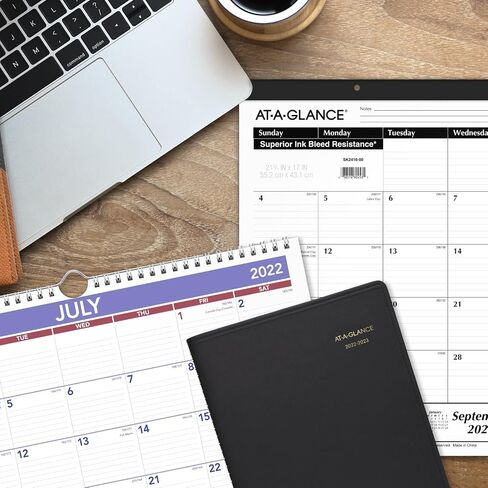 مخطط AT-A-GLANCE 2022-2023، كتاب المواعيد الأكاديمية الأسبوعية، 8-1/4 بوصة × 11 بوصة، كبير، أسود (7095705) in Saudi Arabia