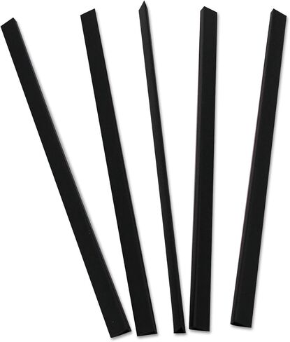 Slide 'N Grip Binding Bars, Black, 11 x 1/4, 100/Box in Saudi Arabia