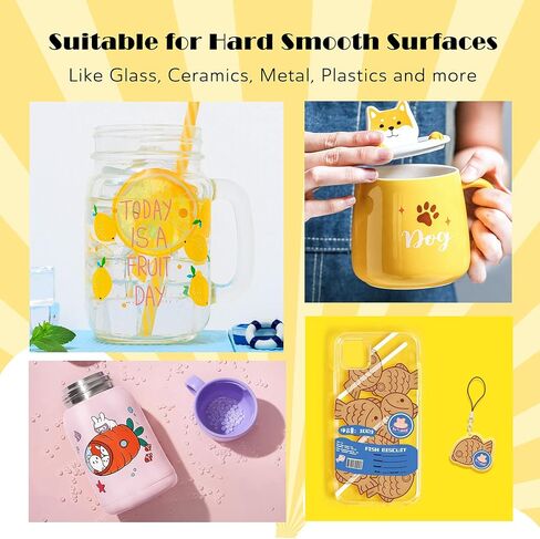 Koala Waterslide Decal Paper INKJET CLEAR, 10 Sheets 8.5x11 Inch Water Slide Transfer Paper Transparent Printable Waterslide Paper for DIY Tumbler, Mug, Nails in Saudi Arabia