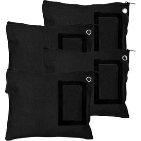 حقائب سوداء كبيرة بسحاب من القماش - البريد الداخلي - النقل - مجموعة من 4 in Kuwait