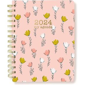 Graphique 2024 Spiral Vegan Leather Planner | 18 Month Organizer July 2023 - Dec. 2024 | Weekly & Monthly Spreads | To-Do & Note List | Reference Tabs | Reminder Stickers | Believe You Can | 8 x 10