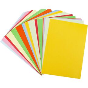 WYKOO 200 Sheets Colored Card Stock Printer Paper, 100gsm Colored Paper, Colored A4 Copy Paper, Lightweight Art Colored Paper for Kids Adults School Drawing in Kuwait