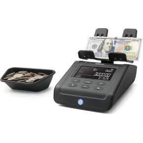 مقياس عد الأموال Safescan 6175، متعدد العملات، مثالي للعملات المعدنية والفواتير والعناصر غير النقدية، وتخزين نتائج العد الفردية، ولفائف العملات المعدنية وعد حزمة الفواتير، موثوق به، ضمان لمدة 3 سنوات in Kuwait