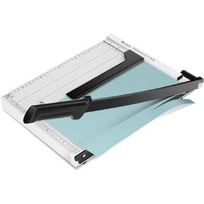 Paper Cutter Heavy Duty A4-B7, 12" Cut Length Guillotine Paper Trimmer for Cardstock Metal Base, with Safety Blade Lock&Dual Guides, 12 Sheets Capacity, for Home Office Classroom School in Kuwait