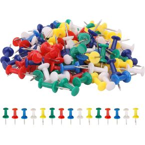 Pack of 100 Clear Push Pins for Cork Board Heavy Duty Thumb Tacks Wall Pins for Drawing Pins, Map Marking, Bulletin Boards, DIY Crafts School & Office Use in Saudi Arabia