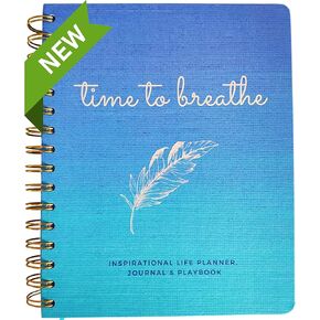 TIME TO BREATHE Inspirational Planner, Journal and Playbook - Increase your Productivity Through Inspired Action - Keeps You Focused, Grateful, Excited, Mindful and Inspired in Saudi Arabia
