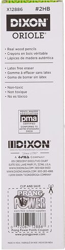 Dixon Oriole Woodcase Pencil, #2.5/F Medium Fine, Yellow Barrel, 12-Pack (12875) in Saudi Arabia