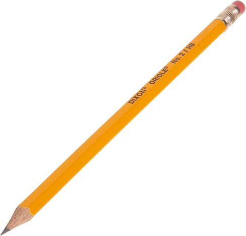 Dixon Oriole Woodcase Pencil, #2.5/F Medium Fine, Yellow Barrel, 12-Pack (12875) in Saudi Arabia