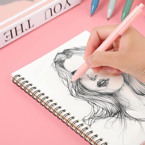 Yolev 6PCS Inkless Magic Pencil, Morandi Color Retractable Infinity Pencil for Writing Drawing with Extra 6 Lead Refills, Reusable Everlasting PencilHome Office School Supplies in Saudi Arabia