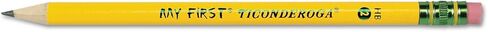 Ticonderoga 33312 My First Ticonderoga Woodcase Pencil, Hb #2, Yellow, 1 Dozen in Saudi Arabia