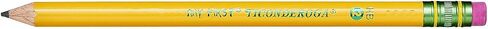 Ticonderoga 33312 My First Ticonderoga Woodcase Pencil, Hb #2, Yellow, 1 Dozen in Saudi Arabia