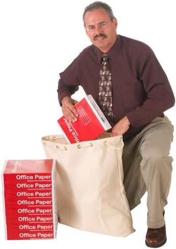 الثقيلة 14oz قماش 23Wx26H مكتب البريد البريد الناقل حقيبة التخزين ث / سحب الحبل in Kuwait