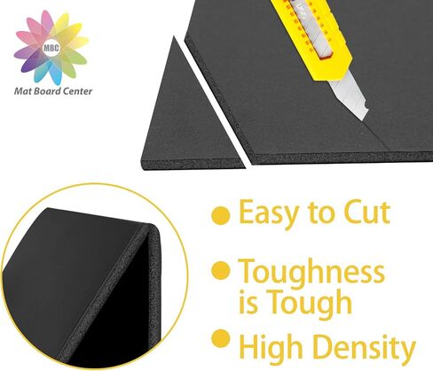 Mat Board Center, Pack of 10 8x10 3/16" Black Foam Core Backing Boards in Saudi Arabia