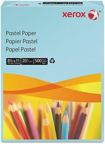 Xerox Multipurpose Colored Paper, 8 1/2" x 11", 20 Lb., Blue, Ream Of 500 Sheets in Kuwait