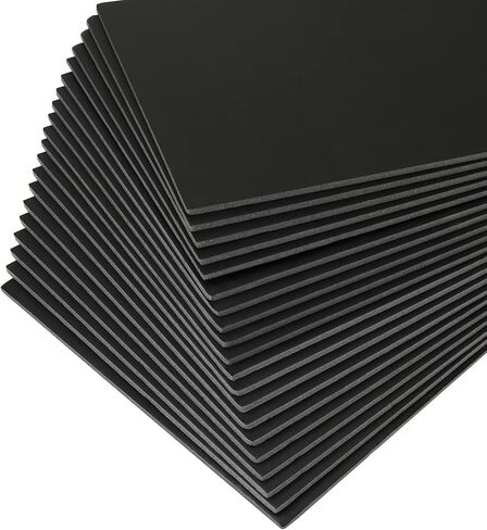 DAJAVE 20 Pack 11x14 Inch Foam Board, 3/16 Inch(5MM) Thickness Black Foam Boards, Polystyrene Poster Board Foam Backing Boards for Craft, Presentations, School, Office & Art Projects in Saudi Arabia