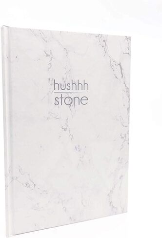 hushhh Stone Paper Notebook/Journal – White Marble Pattern, Hardcover Lined Notebook with Premium Thick Paper, College Lined Journal, A5 size, 14.3x21x1.5 cm in Kuwait