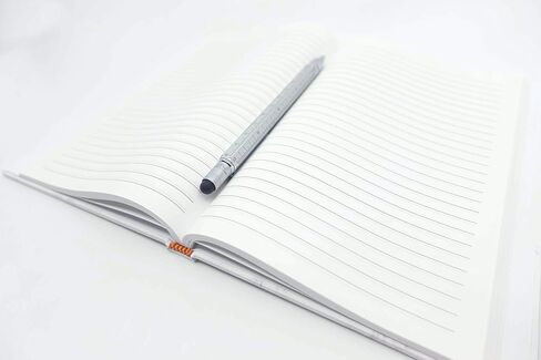 hushhh Stone Paper Notebook/Journal – White Marble Pattern, Hardcover Lined Notebook with Premium Thick Paper, College Lined Journal, A5 size, 14.3x21x1.5 cm in Kuwait