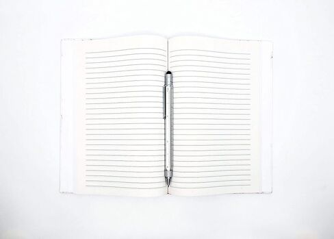 hushhh Stone Paper Notebook/Journal – White Marble Pattern, Hardcover Lined Notebook with Premium Thick Paper, College Lined Journal, A5 size, 14.3x21x1.5 cm in Kuwait
