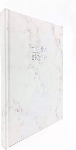hushhh Stone Paper Notebook/Journal – White Marble Pattern, Hardcover Lined Notebook with Premium Thick Paper, College Lined Journal, A5 size, 14.3x21x1.5 cm in Kuwait