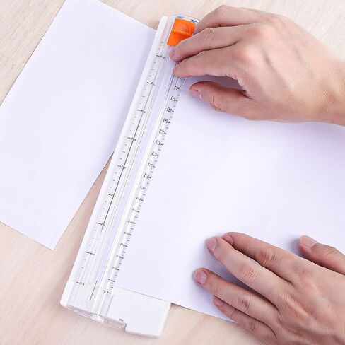 قاطعة ورق صغيرة للبطاقات، أداة تشذيب ورق صغيرة مع مسطرة قابلة للطي، قاطعة ورق مقصلة محمولة للحرف اليدوية A4 A5 أدوات قطع بطاقة القصاصات in Saudi Arabia