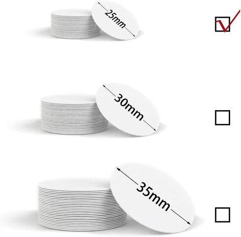 30pcs Timeskey NFC Cards NFC Tags NTAG215 White NFC Round Cards （30mm 1.18 inch）, NFC Tags Suitable for All Phones That Support NFC, 100% Compatible with Amiibo and TagMo in Saudi Arabia