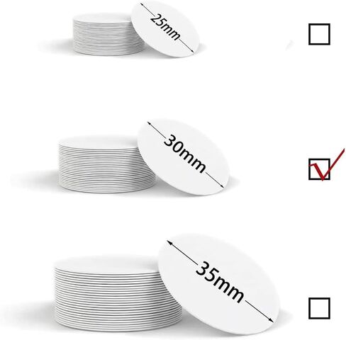 30pcs Timeskey NFC Cards NFC Tags NTAG215 White NFC Round Cards （30mm 1.18 inch）, NFC Tags Suitable for All Phones That Support NFC, 100% Compatible with Amiibo and TagMo in Saudi Arabia