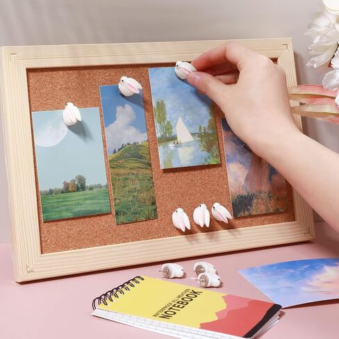 زدلارو 10 قطع من دبابيس دفع الارنب اللطيفة، دبابيس الابهام البلاستيكية المزخرفة على شكل ارنب كرتوني، دبابيس ضغط ابهام مبتكرة لتزيين جدار الصور ولوحة الفلين والخريطة ولوحة الاعلانات in Kuwait