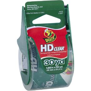 Duck HD Clear Packing Tape Refills - 24 Rolls of Heavy Duty Shipping and Moving Packing Tape - Clear Strong Packaging Tape for Boxes, Packing and Moving Supplies - 1.88 In. x 54.6 Yards (393730)