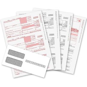 1099 NEC Forms 2023, 1099 NEC Laser Forms IRS Approved Designed for QuickBooks and Accounting Software 2023, 4 Part Tax Forms Kit, 15 Vendor Kit – Total 23 (63) Forms (with Envelope)