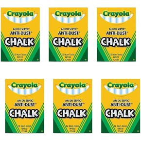 Nontoxic Anti-Dust Chalk (12 Sticks/Box) [Set of 6] in Saudi Arabia