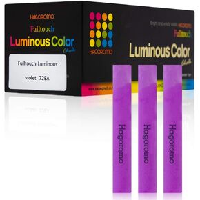 Hagoromo Fulltouch Luminous Chalk 1 Box, Non-Toxic, Dustless [72 Pcs/5 Color Mix]