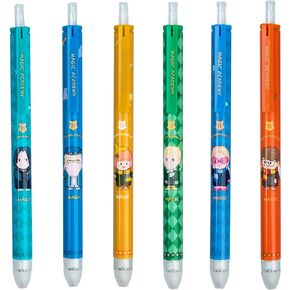PINMU 6Pcs Retractable Erasable Gel Pens,Cute Kawaii Cartoon Pens,For Drawing Writing Planners and Crossword Puzzles. in Saudi Arabia