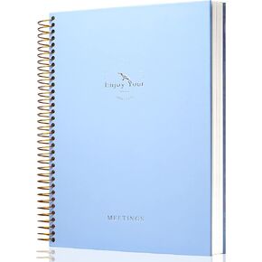 Meeting Notebook for Work with Action Items 210 Pages Meeting Planner Organizer for Office Meeting Agenda Book Spiral Meeting Notes Notebook for Women Men, A4 Pink in Kuwait