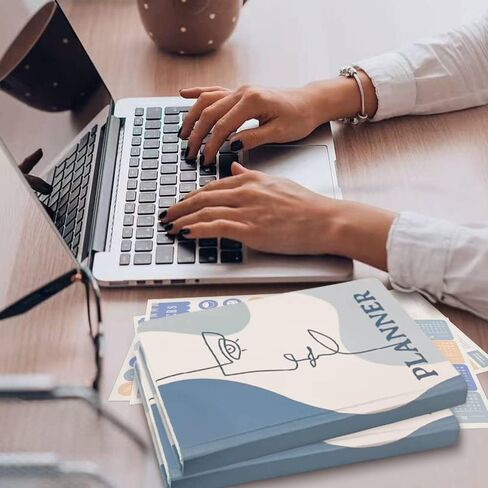 JueNi Daily To Do List Planner Notebook مع ملصقات (8 بوصة × 6 بوصة) - 2023 قائمة مرجعية للمهام غير مؤرخة لمدة 6 أشهر مجلة مخطط أكاديمي مع ملصقات لإدارة الوقت - لوازم مكتبية لتنظيم المواعيد والجداول الزمنية، وتخطيط جداول الأعمال، وتعزيز الإنتاجية - in Kuwait