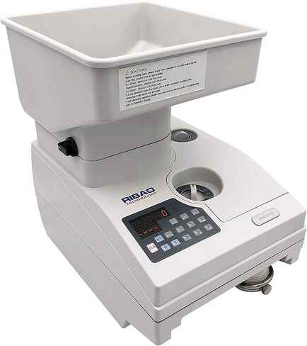 عداد العملات المعدنية عالي السرعة من Ribao HCS-3300، ماكينة فرز العملات المعدنية شديدة التحمل مع قادوس كبير، ضمان لمدة عامين in Kuwait