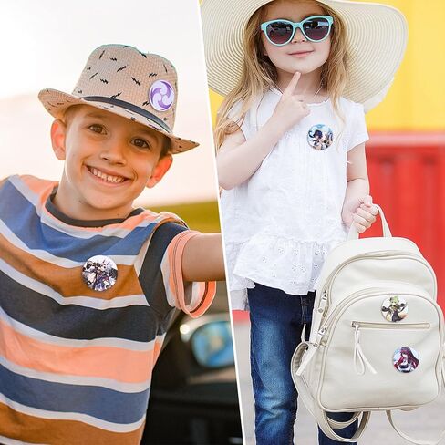 Genshin Impact Badges,Game Pins Badges,44mm Yuanshen Game Badges,Colourful Waterproof Badges,for Clothing,Backpack, Birthday Party Favors,Collection Gift for Anime Lovers White in Kuwait