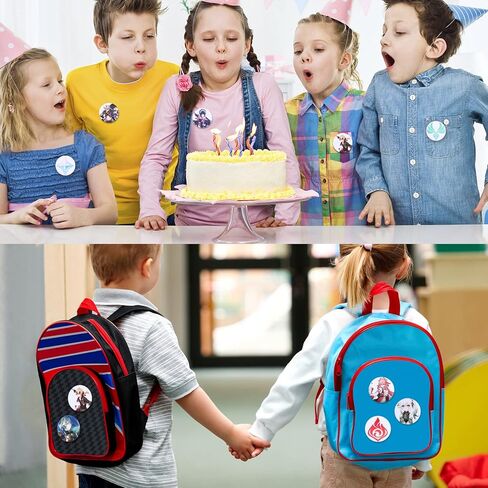 Genshin Impact Badges,Game Pins Badges,44mm Yuanshen Game Badges,Colourful Waterproof Badges,for Clothing,Backpack, Birthday Party Favors,Collection Gift for Anime Lovers White in Kuwait