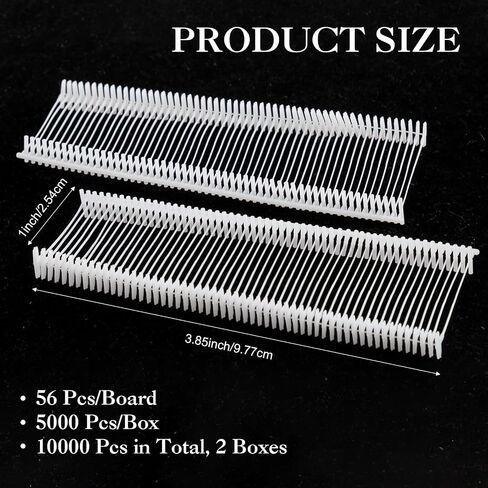 Harloon 10000 Pcs 1 Inch Standard Tagging Gun Fasteners Clear Clothing Tag Barbs Attachments Clothes Tag Gun Refills Plastic Tags for Tagging Gun Price Label Tagging Attachments for Standard Tag Gun in Saudi Arabia