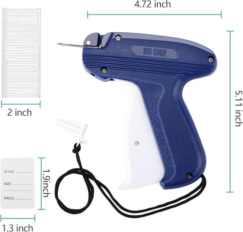 Tagging Gun for Clothing, BS ONE Retail Price Tag Gun for Clothes Labeler with 6 Needles & 1000pcs Barbs Fasteners & 200pcs Price Tag Organizer Bag for Store Warehouse & Garage Yard Sale Boutique in Kuwait