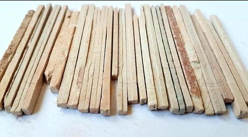 Edible Red Slate Pencils/Red Slate Bars Pencils/Natural Limestone Slate Chalk Pencils/Earthy Goodies Edible Thin Slate Chalk Pencils (Pack Of 75) (500 grms) in Kuwait