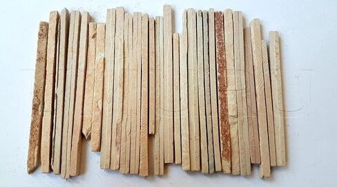Edible Red Slate Pencils/Red Slate Bars Pencils/Natural Limestone Slate Chalk Pencils/Earthy Goodies Edible Thin Slate Chalk Pencils (Pack Of 75) (500 grms) in Kuwait