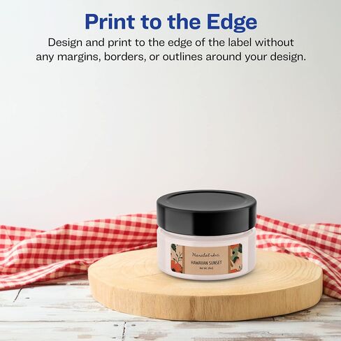 Avery Kraft Brown Rectangle Labels with Sure Feed, 0.75" x 2.25", 1,500 Kraft Brown Labels, Print-to-The-Edge, Laser/Inkjet Printable Labels in Saudi Arabia