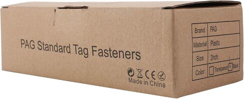 PAG Tagging Gun Fasteners Plastic J Hook Fasteners for Clothing, Suitable for Standard Price Tag Gun, 3000 Pieces, 1 inch, Black in Kuwait